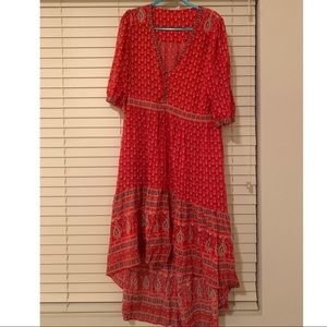 Spell - Red hi-low Dress